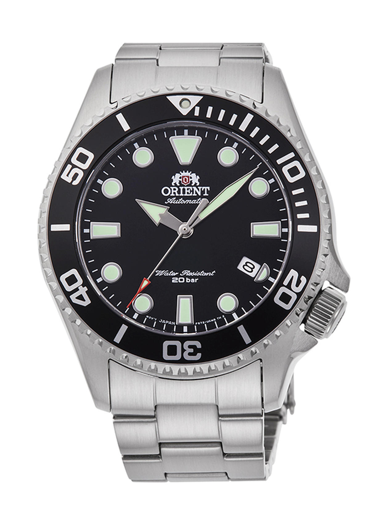 Orient RA-AC0K01B10B Takvimli 44 mm Çelik Kordon Analog Erkek Kol Saati