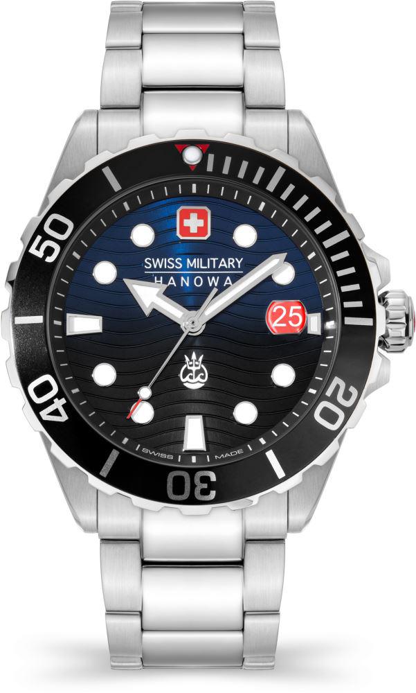 Swiss Military SMWGH2200302 Takvimli 44 mm Çelik Kordon Analog Erkek Kol Saati