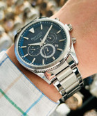 Ferrucci FCF.13907FM.03 Takvimli 43 mm Çelik Kordon Analog Erkek Kol Saati