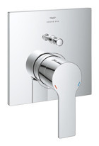 Grohe Allure 19315001 Krom Aç Kapa Ankastre Kare Banyo Bataryası Gri