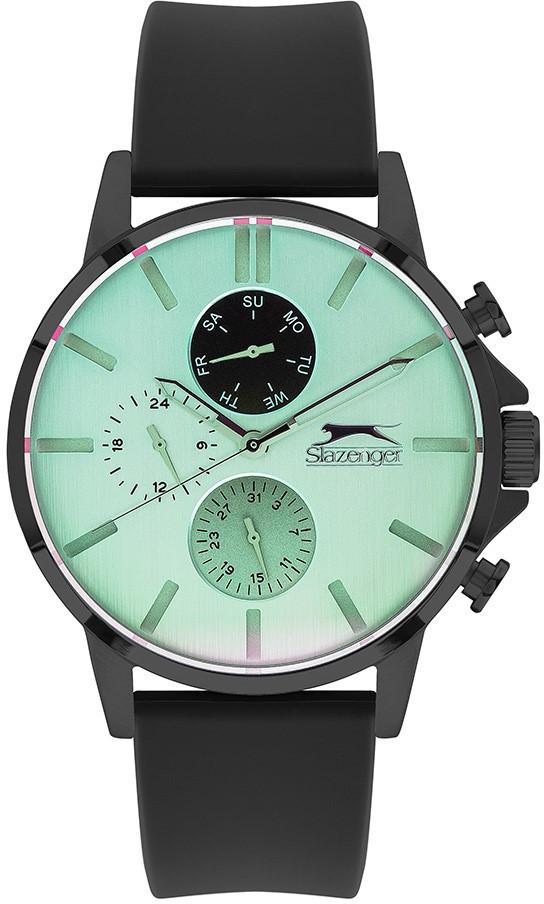 Slazenger SL.09.1884.2.01 Takvimli 45 mm Siyah Plastik Kordon Analog Erkek Kol Saati
