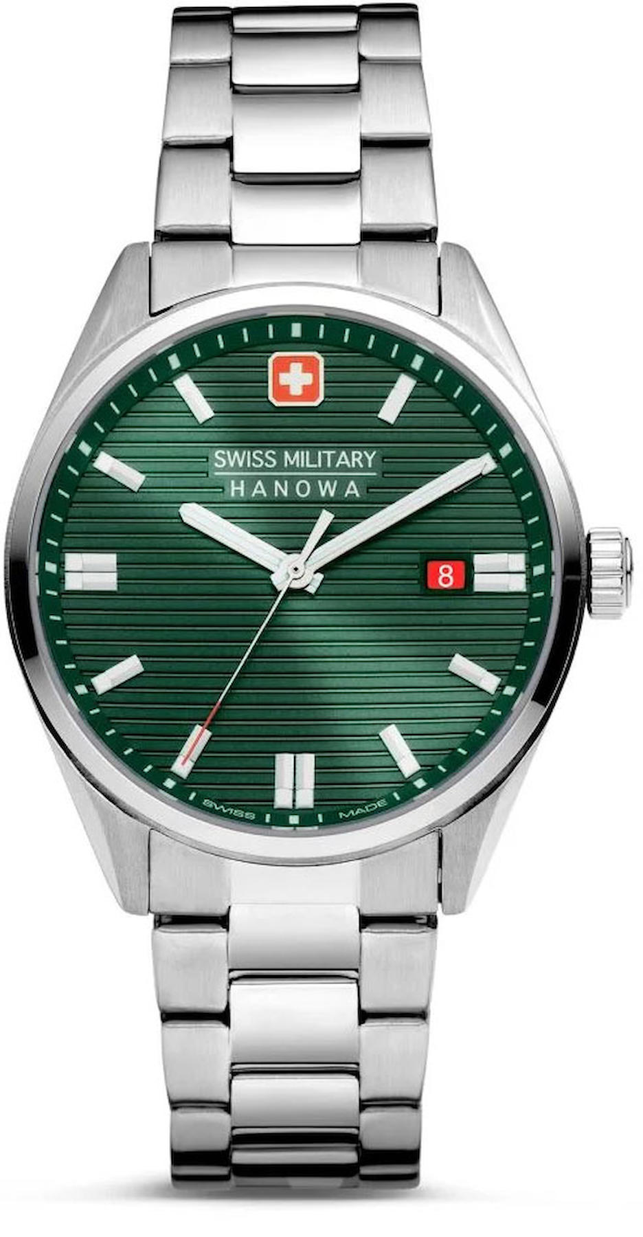 Swiss Military SMWGH2200105 Takvimli 44 mm Çelik Kordon Analog Kol Saati
