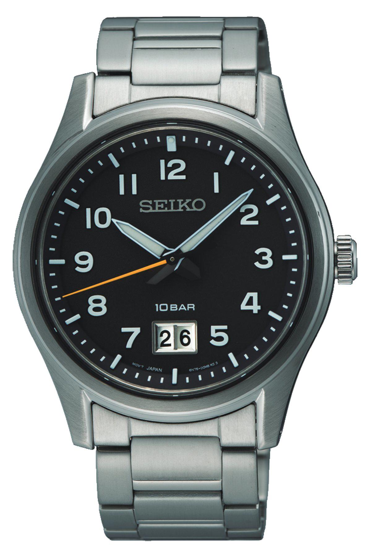 Seiko SUR569P Takvimli 40 mm Çelik Kordon Analog Erkek Kol Saati