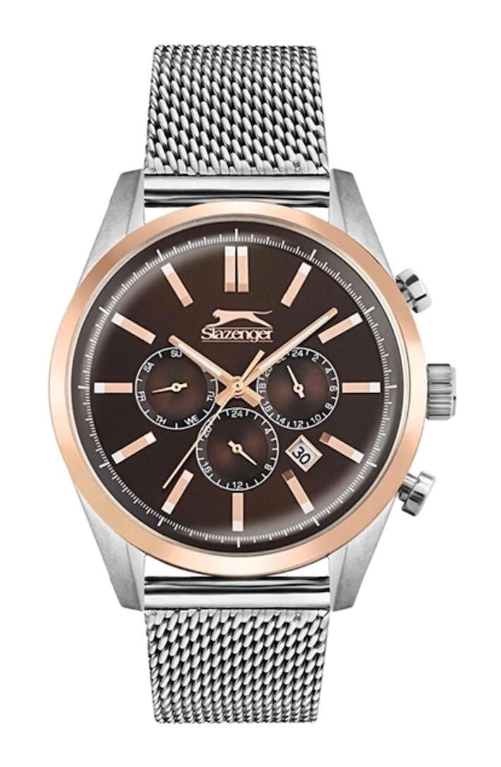 Slazenger SL.09.1799.2.04 Takvimli 45 mm Çelik Kordon Analog Erkek Kol Saati