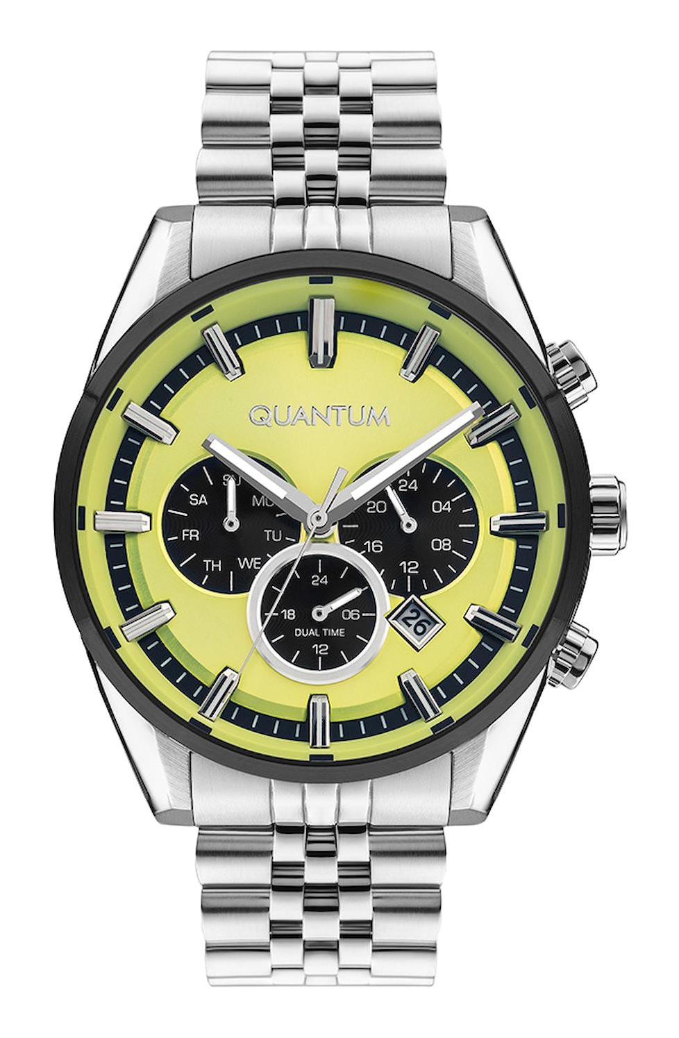 Quantum PWG987.300 Takvimli 45 mm Çelik Kordon Analog Erkek Kol Saati