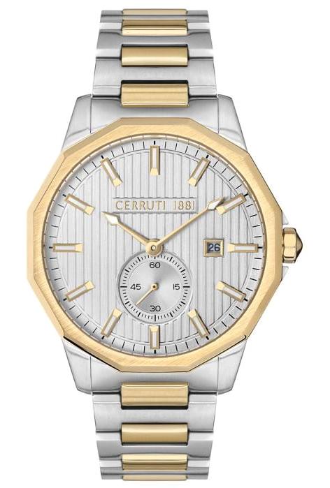 Cerruti 1881 CIWGH2111803 Takvimli Altın-Çelik Kordon Analog Erkek Kol Saati