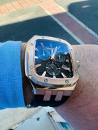 Quantum HNG1033.451 Takvimli 44 mm Siyah Silikon Kordon Analog Erkek Kol Saati