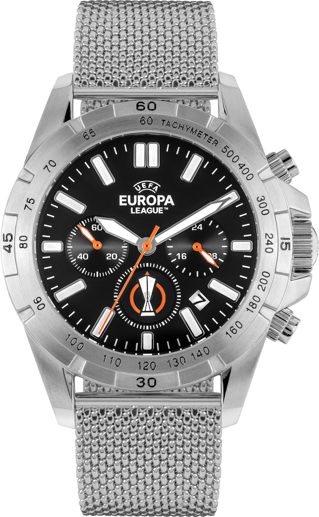 Jacques Lemans EL-101B Pusulalı Takvimli 44 mm Çelik Kordon Analog Kol Saati