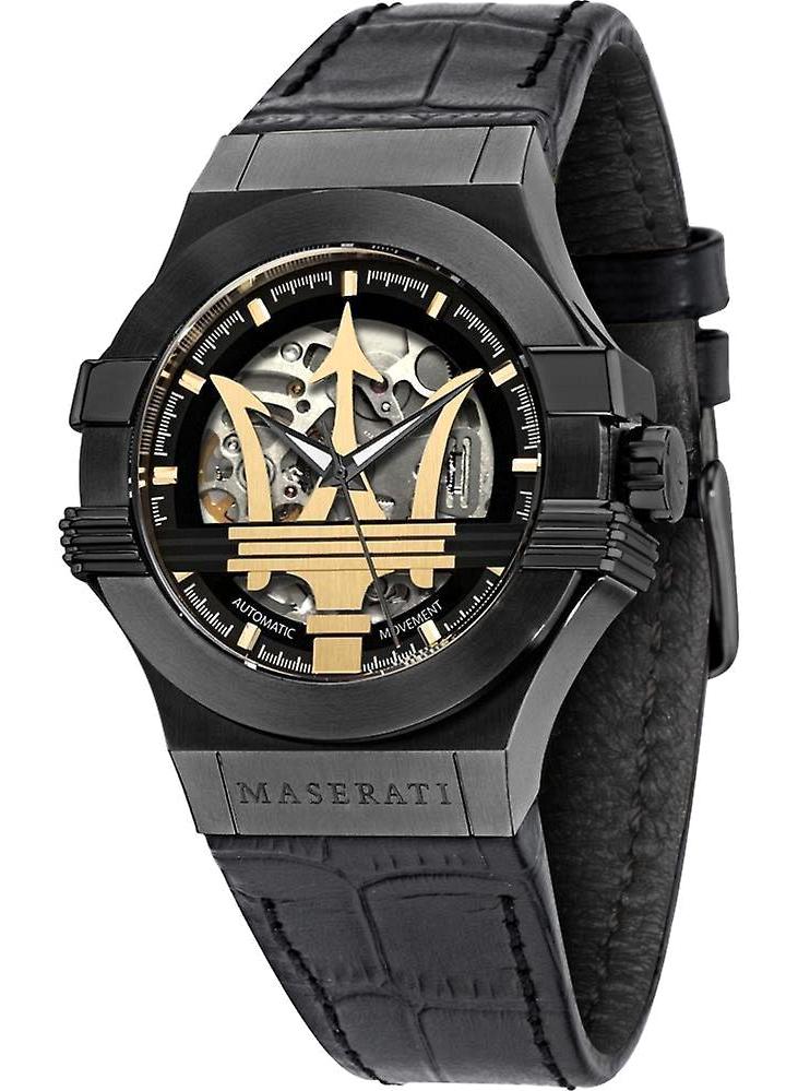 Maserati R8821108036 41 mm Siyah Deri Kordon Analog Erkek Kol Saati