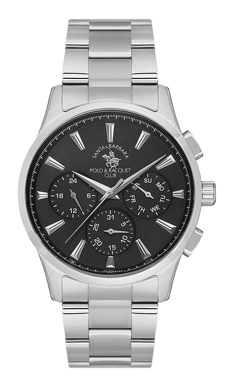 Santa Barbara Polo & Racquet Club SB.1.10542.2 Takvimli 42 mm Çelik Kordon Analog Erkek Kol Saati