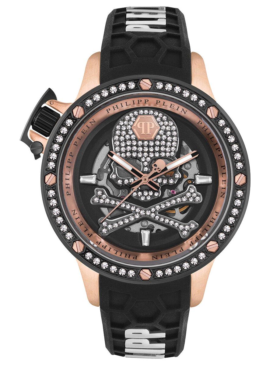 Philipp Plein PWUAA0223 Siyah Silikon Kordon Analog Erkek Kol Saati