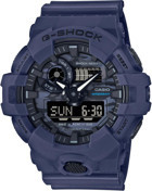 Casio GA-700CA-2ADR Takvimli 53.4 mm Lacivert Silikon Kordon Analog Kol Saati