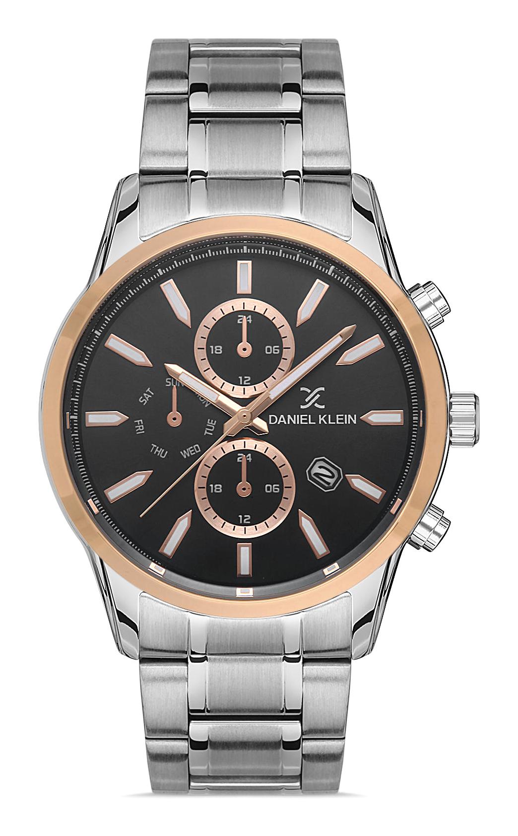 Daniel Klein DKE.1.10140.4 Takvimli 42 mm Çelik Kordon Analog Erkek Kol Saati