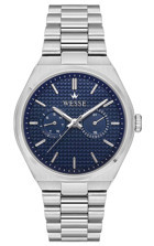 Wesse WWG209603 Pusulalı Takvimli 42 mm Çelik Kordon Analog Erkek Kol Saati