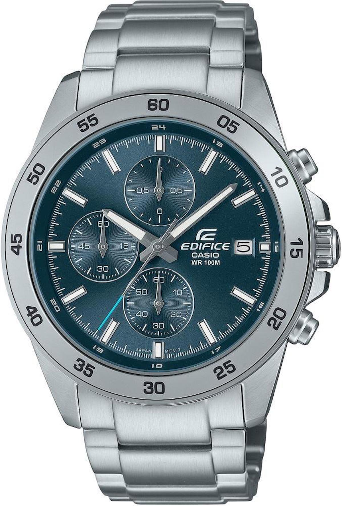 Casio EFR-526D-2AVUDF Takvimli 43.8 mm Metal Kordon Analog Kol Saati