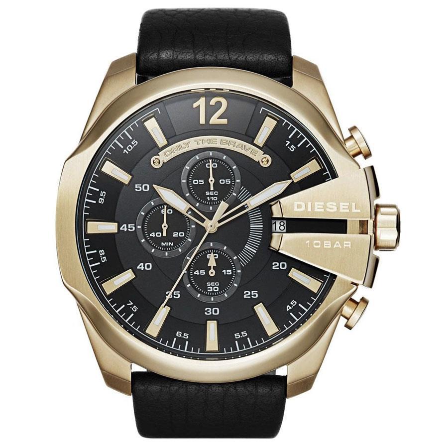 Diesel DZ4344 Takvimli 42 mm Siyah Deri Kordon Analog Erkek Kol Saati
