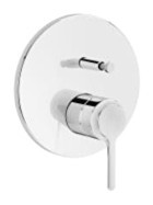 Vitra A42895 Paslanmaz Çelik Tekli Çevirmeli Ankastre Banyo Bataryası Gri