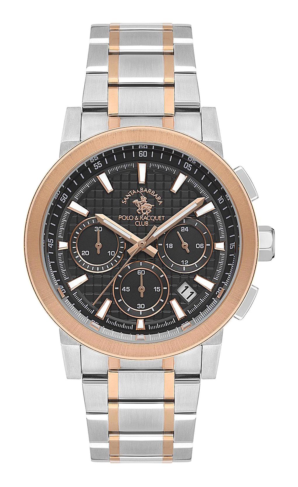 Santa Barbara Polo & Racquet Club SB.1.10565.5 Takvimli 43 mm Çelik Kordon Analog Erkek Kol Saati