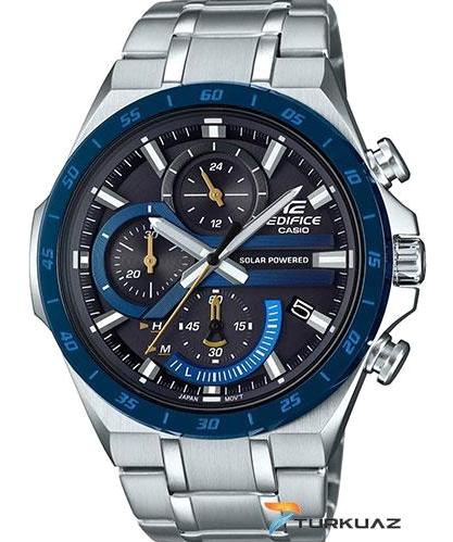 Casio EQS-920DB-2AVUDF Takvimli 47.6 mm Çelik Kordon Analog Erkek Kol Saati