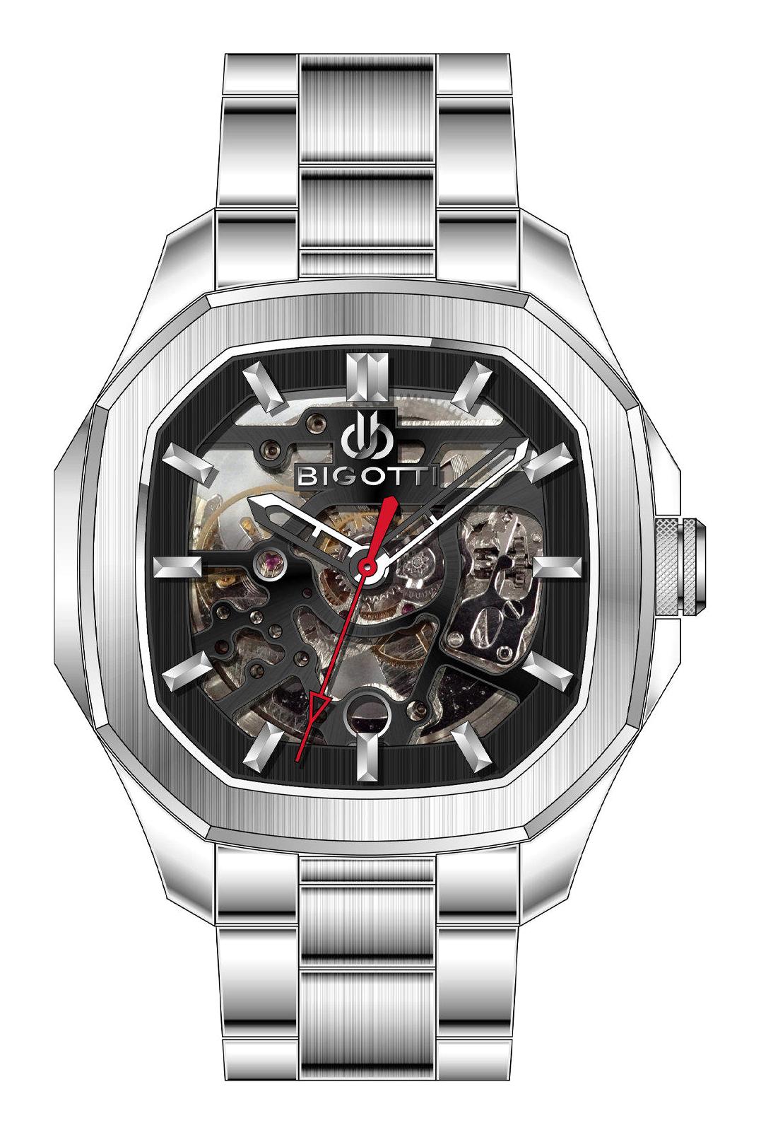 Bigotti BG.1.10596-2 45 mm Çelik Kordon Analog Erkek Kol Saati