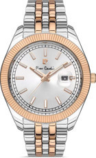 Pierre Cardin 800701F03 Takvimli 46-50 mm Gri-Rose Gold Çelik Kordon Analog Kol Saati