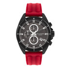 Lee Cooper LC07881.668 Takvimli 44 mm Kırmızı Silikon Kordon Analog Erkek Kol Saati