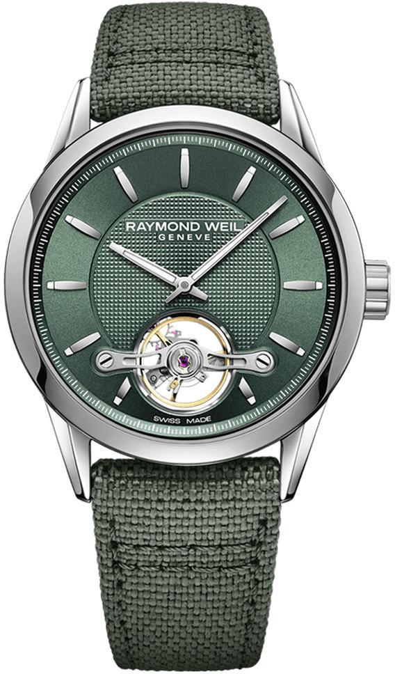 Raymond Weil RW2780STC52001 42 mm Yeşil Kanvas Kordon Analog Erkek Kol Saati