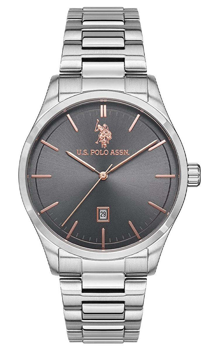 U.S. Polo Assn USPA1072-04 Takvimli 42 mm Çelik Kordon Analog Erkek Kol Saati