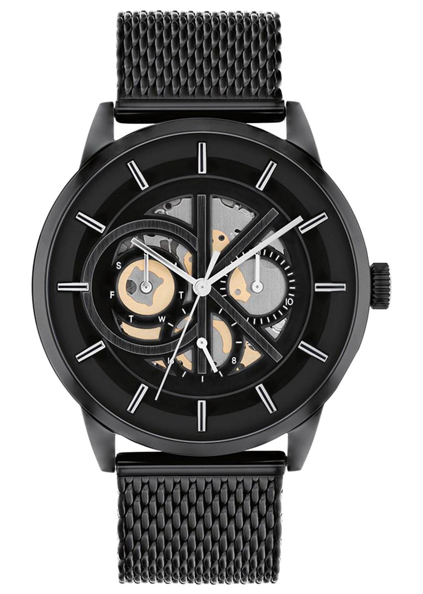 Calvin Klein CK25200214 Takvimli 43 mm Siyah Çelik Kordon Analog Erkek Kol Saati