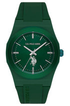 U.S. Polo Assn USPA1083-02 40 mm Yeşil Silikon Kordon Analog Erkek Kol Saati
