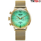 Welder Watch WWRC402 Pusulalı Takvimli 45 mm Altın Çelik Kordon Analog Erkek Kol Saati