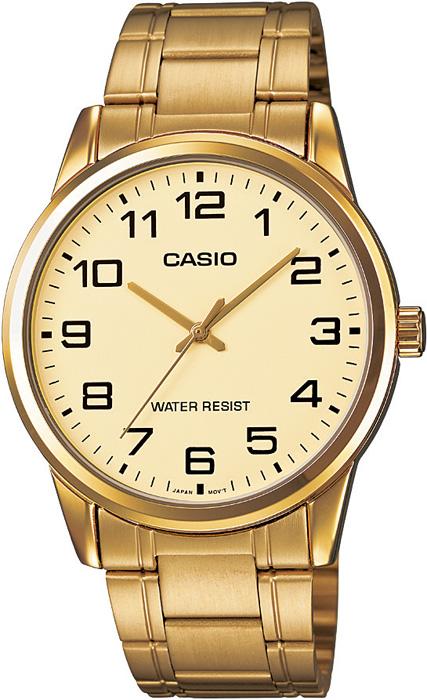 Casio MTP-V001G-9BUDF 38 mm Altın Çelik Kordon Analog Kol Saati
