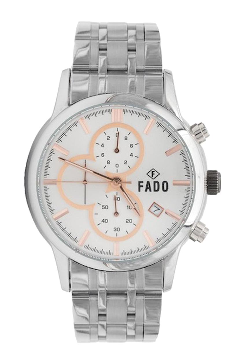 Fado RH0124 Takvimli Gri Kordon Analog Erkek Kol Saati
