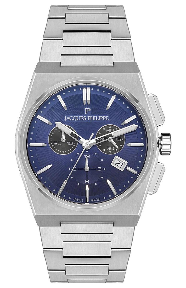 Jacques Philippe JPQGC411336 Takvimli 42 mm Çelik Kordon Analog Erkek Kol Saati