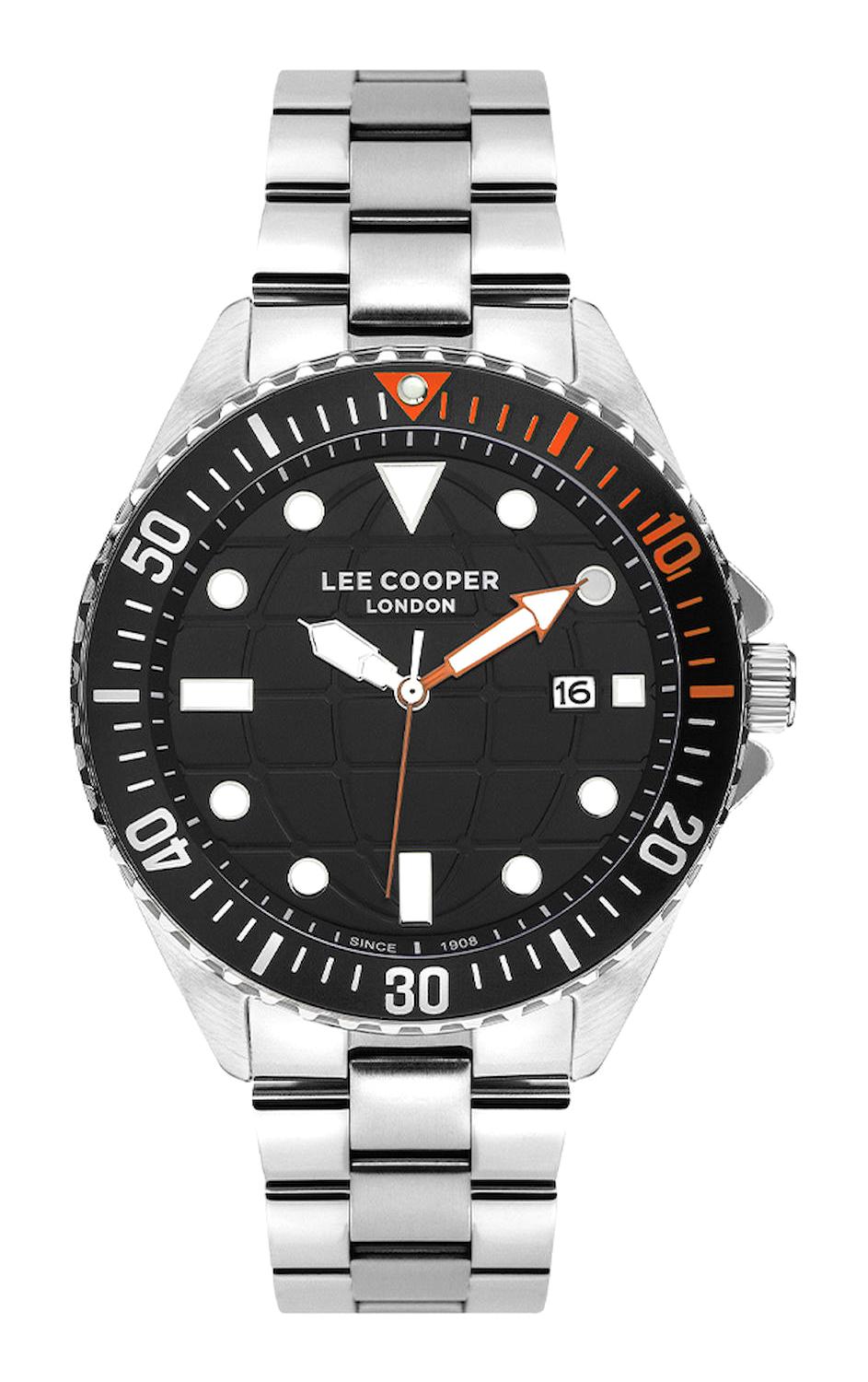 Lee Cooper LC07541.350 Takvimli 45 mm Çelik Kordon Analog Kol Saati