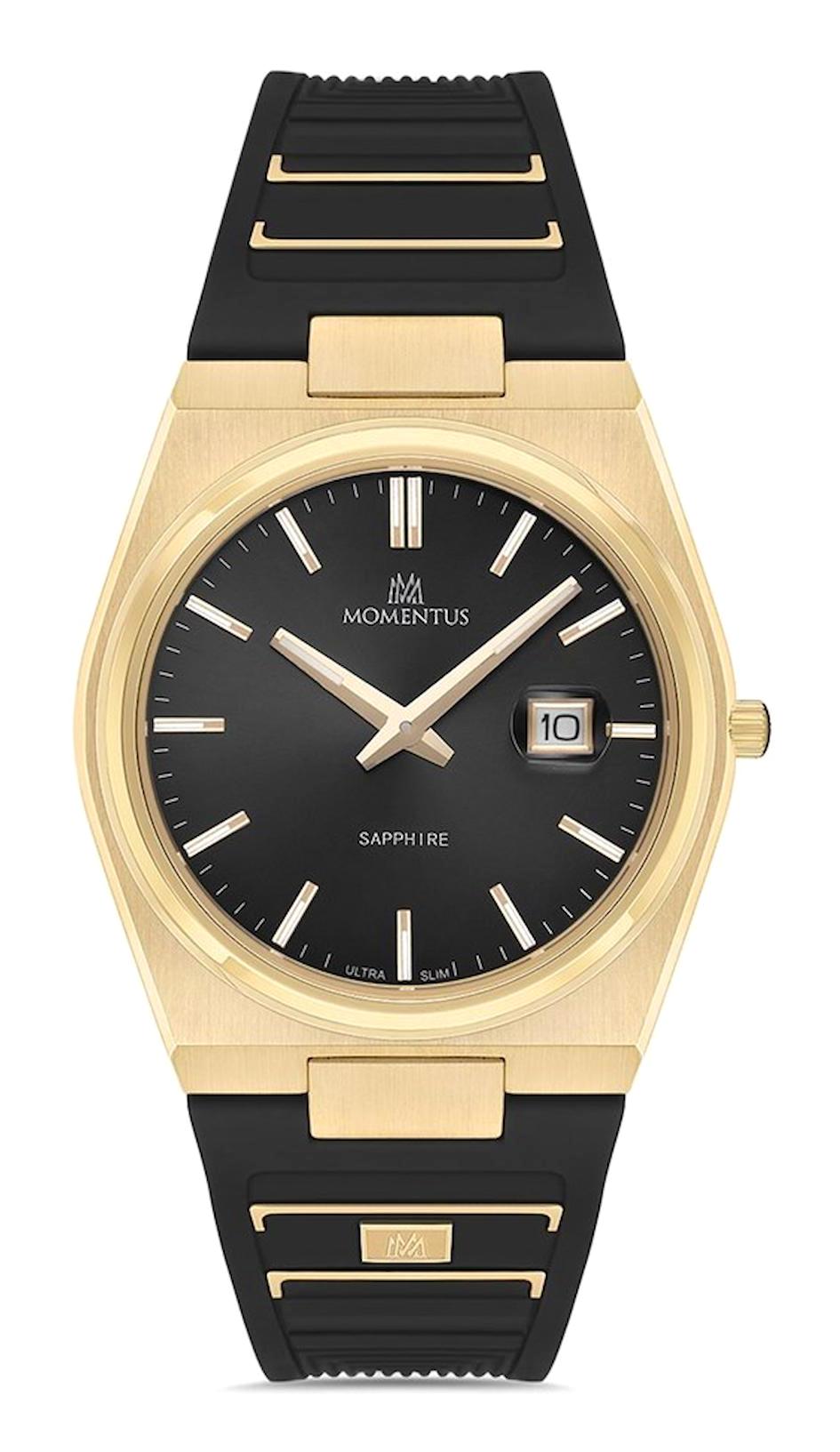 Momentus EM345G-04BG Takvimli 43 mm Gri Plastik Kordon Analog Erkek Kol Saati