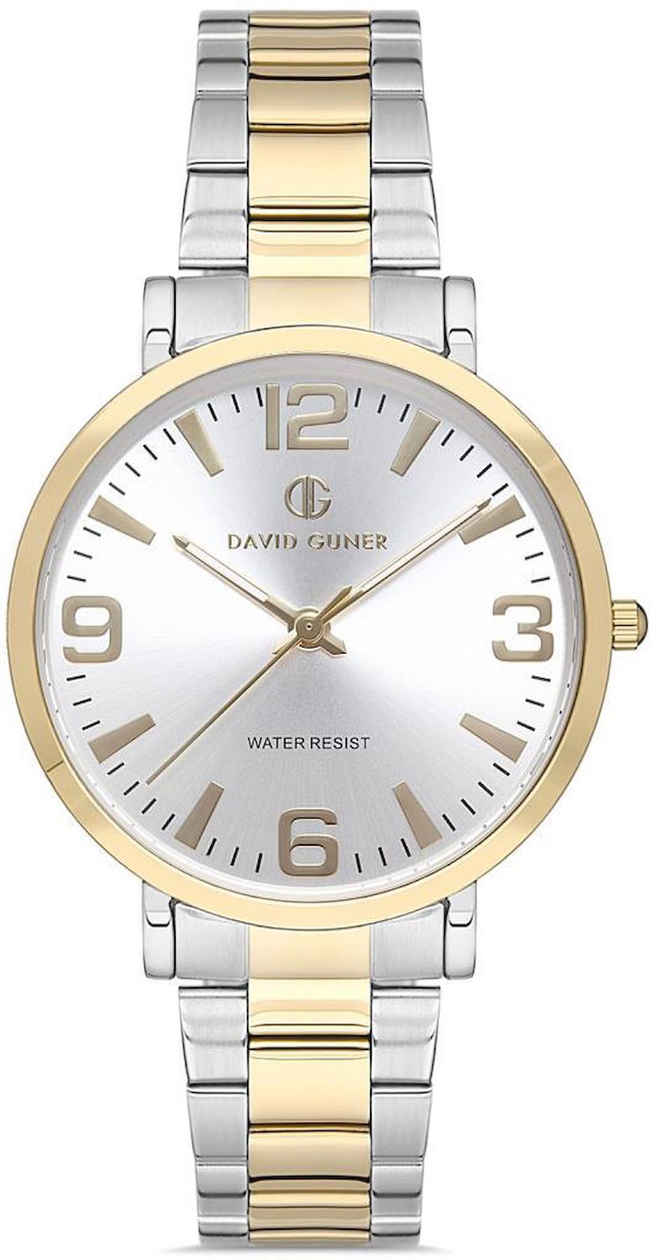 David Guner DG-8072GA-D1 Takvimli 42 mm Metal Kordon Analog Erkek Kol Saati