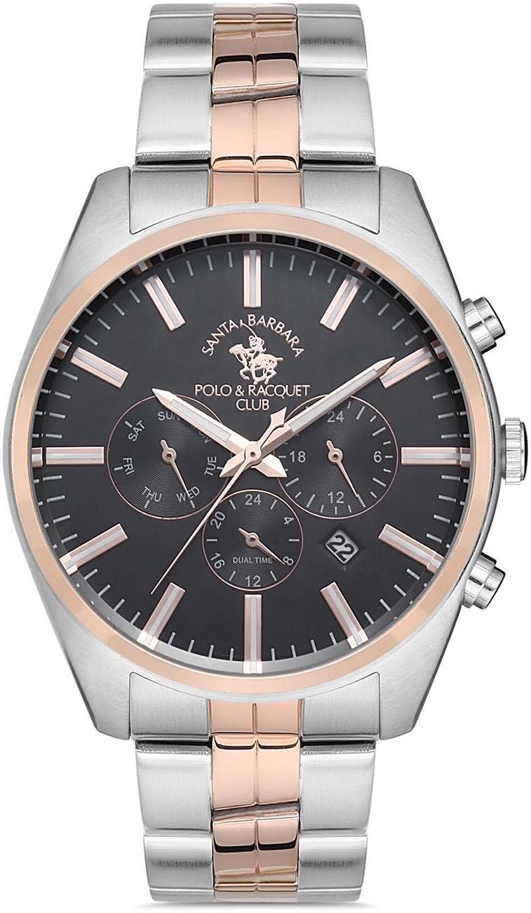 Santa Barbara Polo & Racquet Club SB.1.10226.4 Takvimli 41 mm Çelik Kordon Analog Kol Saati