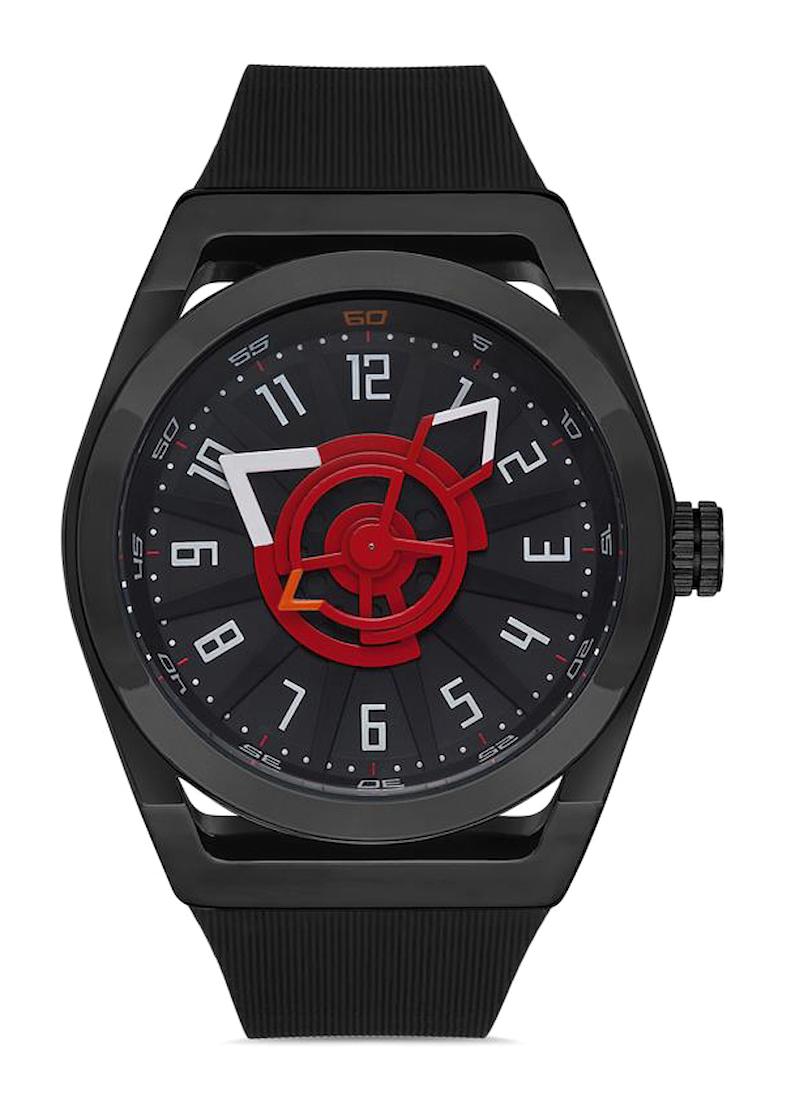 Navimarine NM096-03 44 mm Siyah Silikon Kordon Analog Erkek Kol Saati