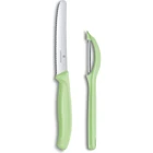 ​​​​Victorinox 6.7116.21L42 Swiss Classic Trend Colors Soyacak ve Domates Bıçak Seti - Yeşil
