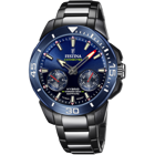 Festina F20647/1 Takvimli 48 mm Gri-Siyah Çelik Kordon Analog Erkek Kol Saati