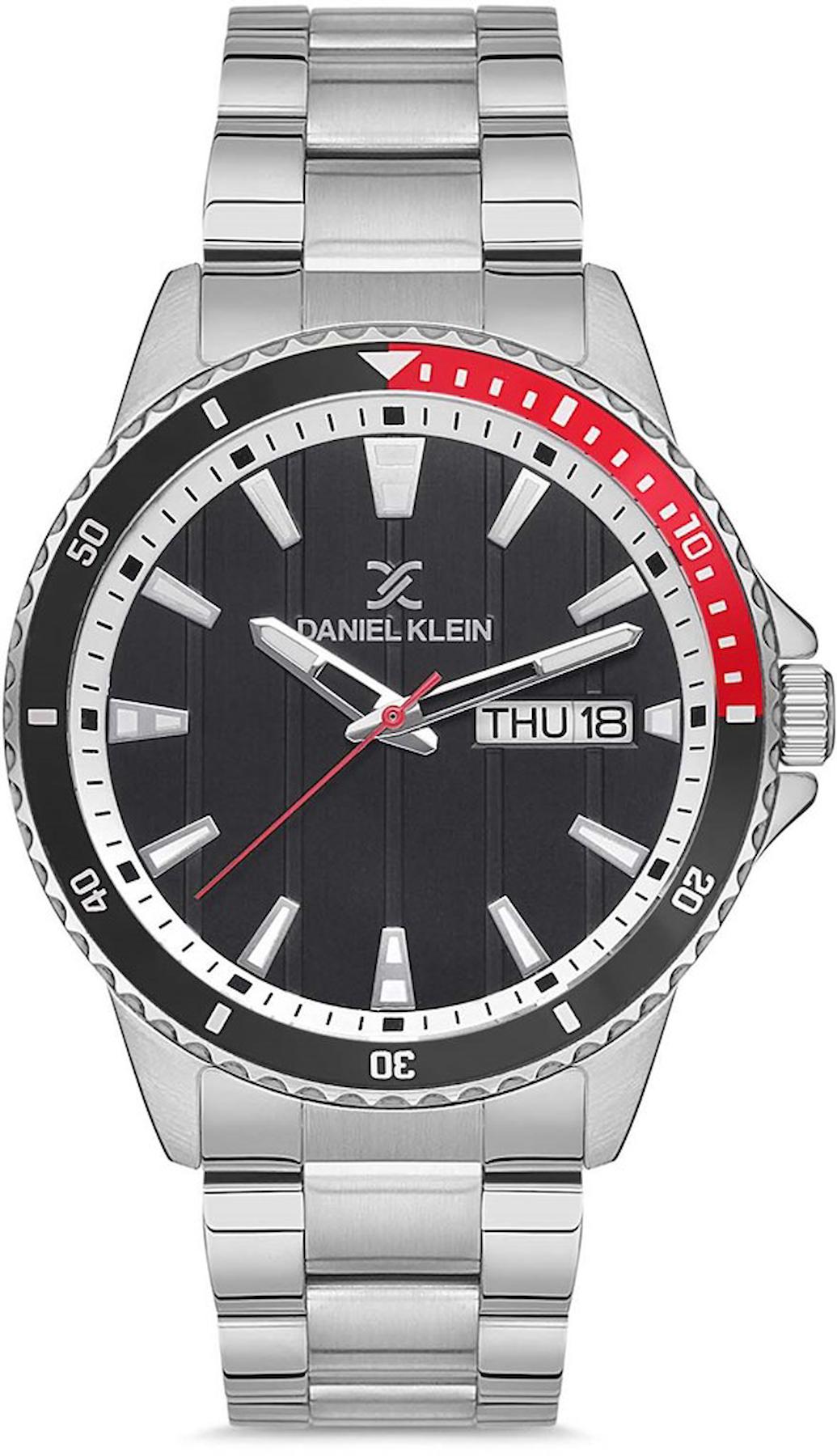 Daniel Klein DK.1.12568.1 Takvimli 45 mm Çelik Kordon Analog Erkek Kol Saati