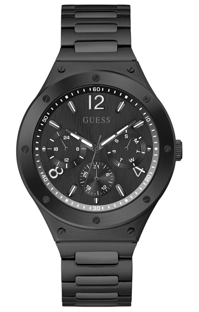 Guess GUGW0454G3 Pusulalı Takvimli Siyah Çelik Kordon Analog Erkek Kol Saati