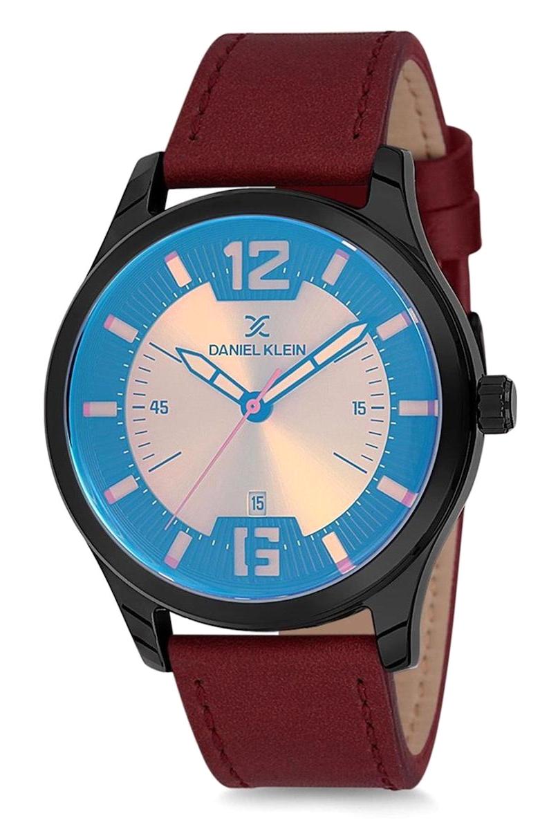 Daniel Klein DK012062I-03 Takvimli Kahverengi Çelik Kordon Analog Erkek Kol Saati