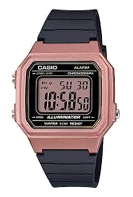 Casio W-217HM-5AVDF Takvimli Siyah Çelik Kordon Dijital Kol Saati