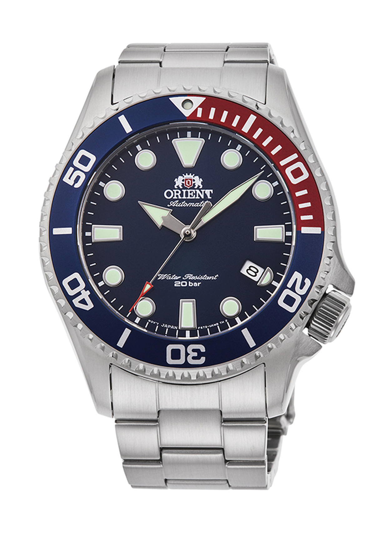 Orient RA-AC0K03L10B Takvimli 44 mm Çelik Kordon Analog Erkek Kol Saati
