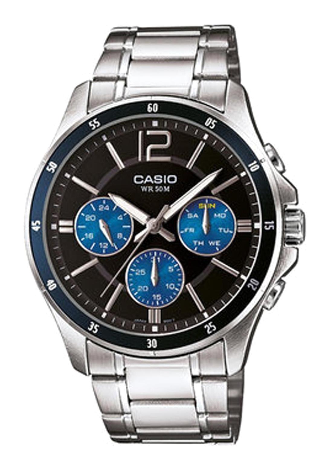Casio MTP-1374D-2AVDF Takvimli 42 mm Çelik Kordon Analog Erkek Kol Saati