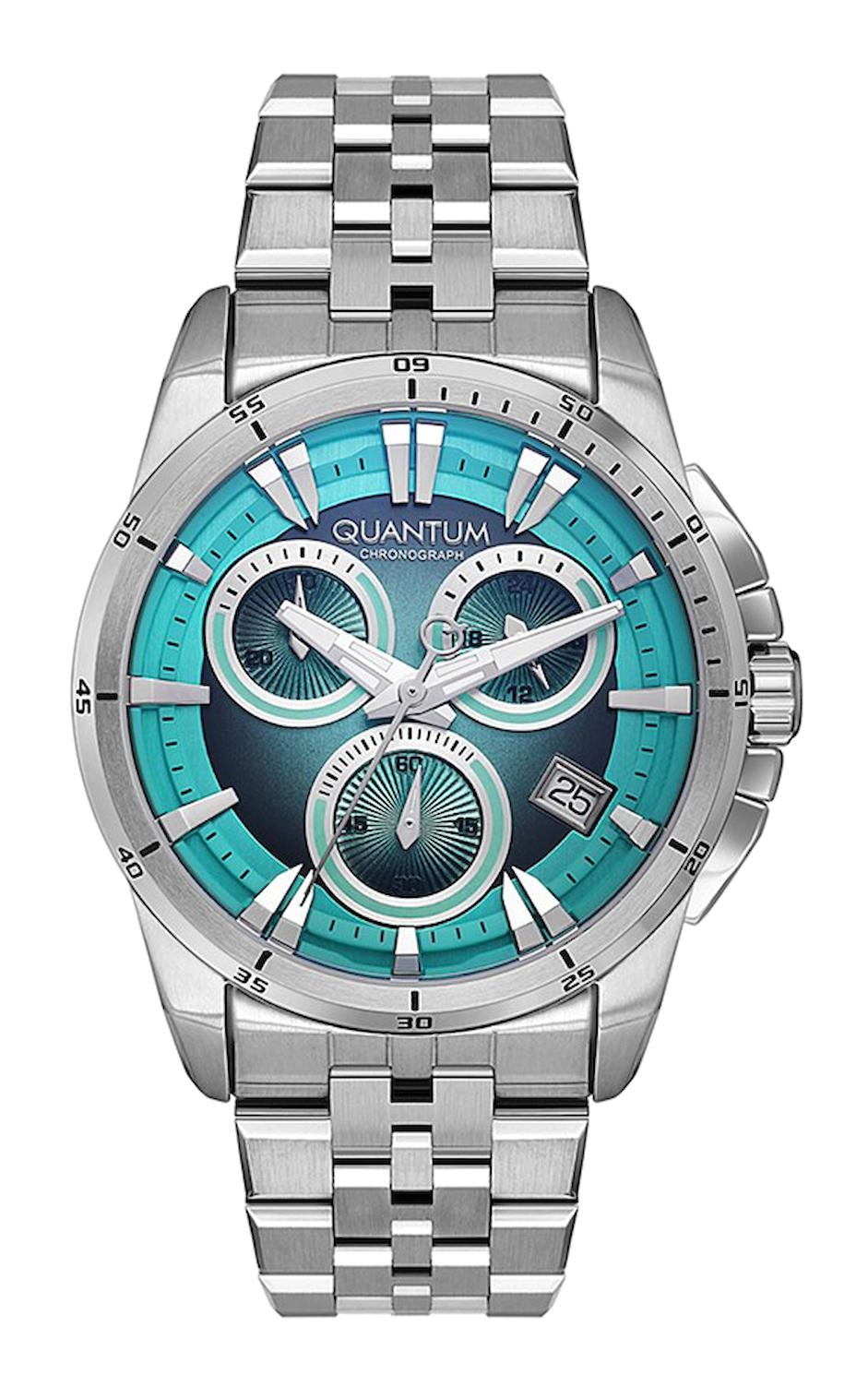 Quantum PWG1124.300 Takvimli 44 mm Çelik Kordon Analog Erkek Kol Saati