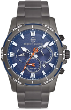 Sergio Tacchini ST.1.10099.5 Takvimli 44 mm Antrasit Çelik Kordon Analog Kol Saati
