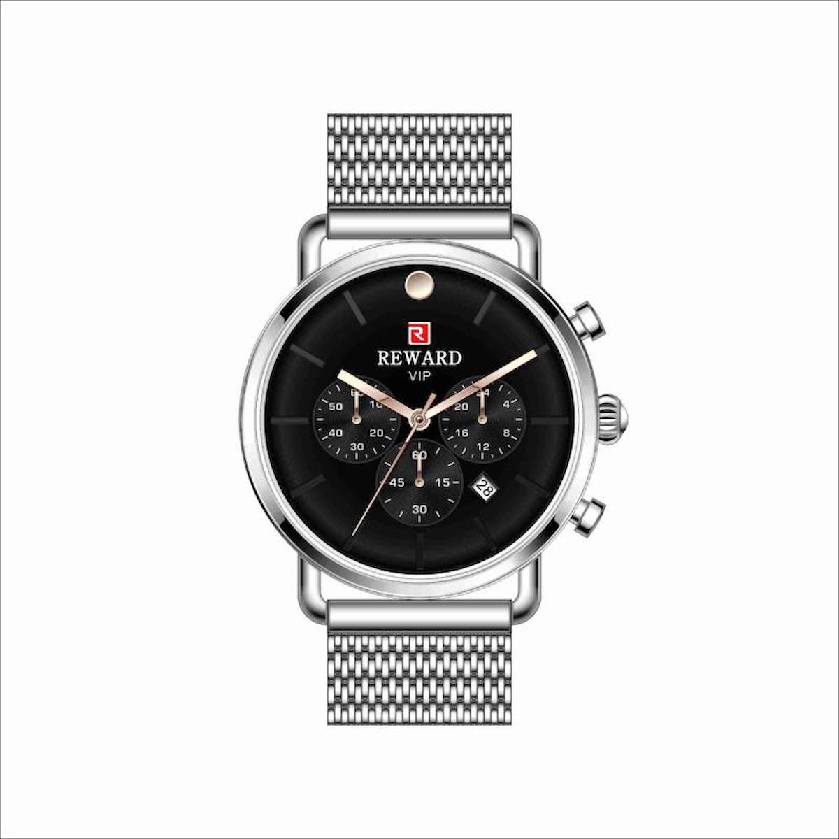 Reward A141611 Takvimli 40 mm Metal Kordon Analog Erkek Kol Saati